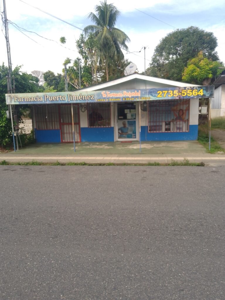 Parmacia puerto jimenez. osa peninsula