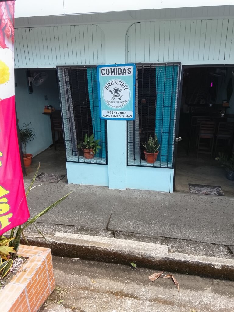 Restaurant Brunchy. Puerto Jimenez Osa peninsula Costa Rica 