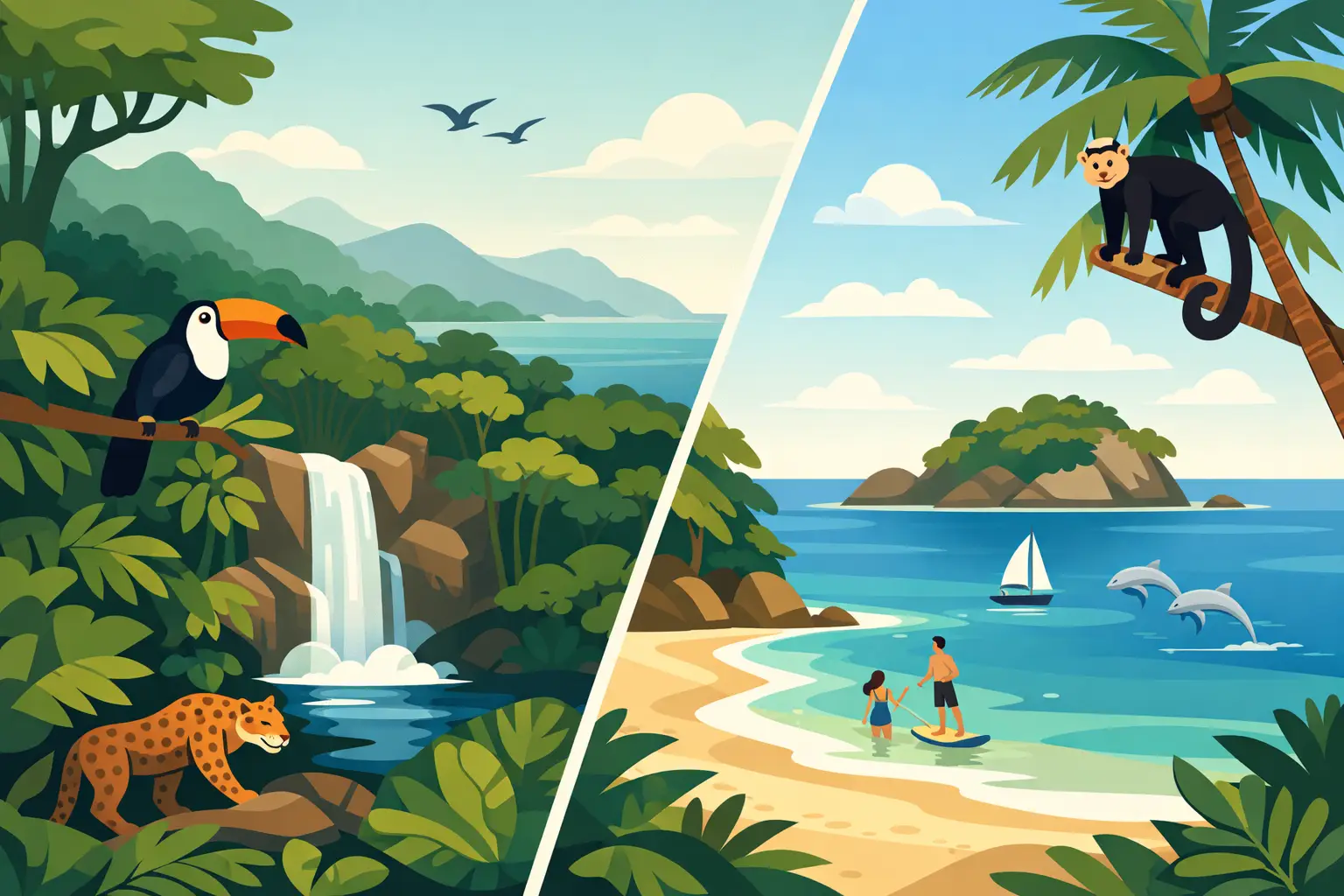 Osa Peninsula vs Manuel Antonio